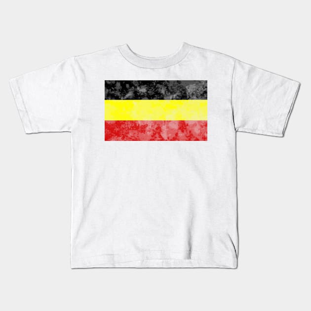 Deutchland flag Kids T-Shirt by TeeCupDesigns